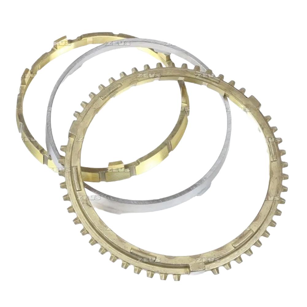 Комплект кольцо синхронизатора Z=54 + кольца стопорные муфты (внутреннее и наружное) | 3 шт. | 1/2/3/R передачи КПП MZZ6F/U Isuzu NQR90 4HK1 Е-4/5 | Hino-300 Е-5 | Zevs